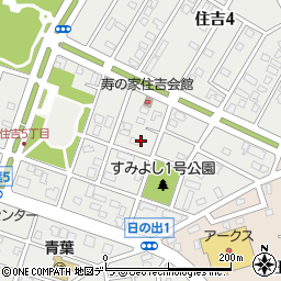 北海道千歳市住吉5丁目周辺の地図