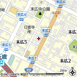 北海道千歳市末広5丁目10周辺の地図