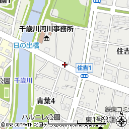 千歳川河川事務所前周辺の地図
