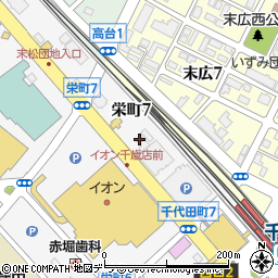 株式会社常口アトム千歳・恵庭管理センター周辺の地図