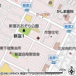 北海道警察職員住宅Ｂ周辺の地図