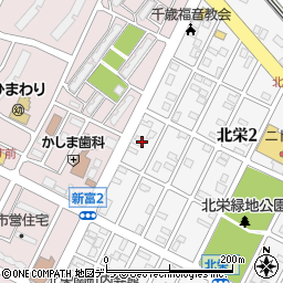 北海道千歳市北栄2丁目29周辺の地図