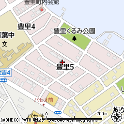 北海道千歳市豊里5丁目周辺の地図