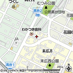 北海道千歳市末広8丁目9周辺の地図