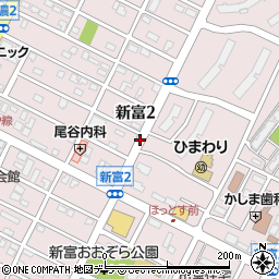 北海道千歳市新富周辺の地図