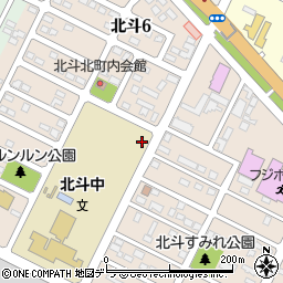 北海道千歳市北斗周辺の地図