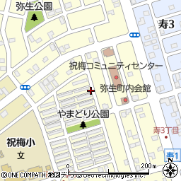 北海道千歳市弥生周辺の地図