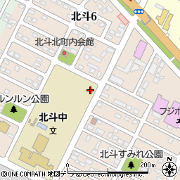 北海道千歳市北斗周辺の地図