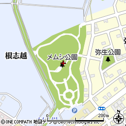 メムシ公園トイレ２周辺の地図