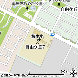 千歳市立桜木小学校周辺の地図