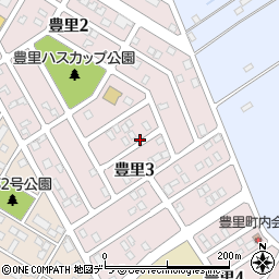 北海道千歳市豊里周辺の地図