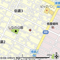 北海道千歳市信濃3丁目11-12周辺の地図
