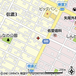 北海道千歳市信濃3丁目2-4周辺の地図