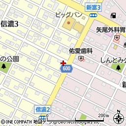 北海道千歳市信濃3丁目2-15周辺の地図