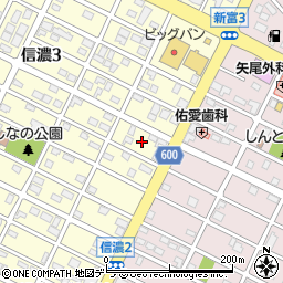 北海道千歳市信濃3丁目2周辺の地図