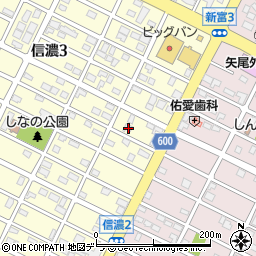 北海道千歳市信濃3丁目2-5周辺の地図