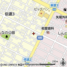 北海道千歳市信濃3丁目2-11周辺の地図
