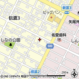 北海道千歳市信濃3丁目2-10周辺の地図