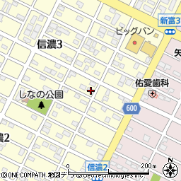 北海道千歳市信濃3丁目10-14周辺の地図