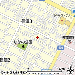 北海道千歳市信濃3丁目10-4周辺の地図