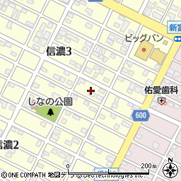 北海道千歳市信濃3丁目10周辺の地図