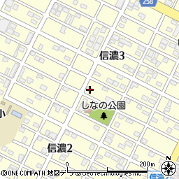 北海道千歳市信濃3丁目12-6周辺の地図