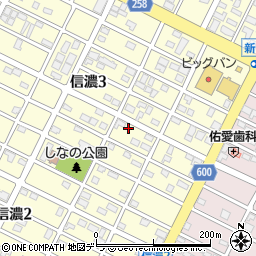 北海道千歳市信濃3丁目10-9周辺の地図