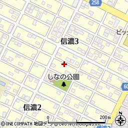 北海道千歳市信濃3丁目12-12周辺の地図