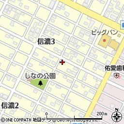 北海道千歳市信濃3丁目10-8周辺の地図