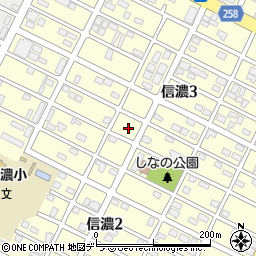 北海道千歳市信濃3丁目22周辺の地図