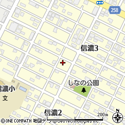 北海道千歳市信濃3丁目22-6周辺の地図