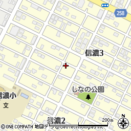 北海道千歳市信濃3丁目22-7周辺の地図
