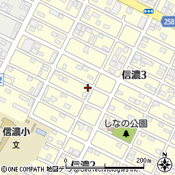 北海道千歳市信濃3丁目23-16周辺の地図