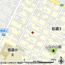 北海道千歳市信濃3丁目23周辺の地図