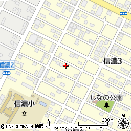 北海道千歳市信濃3丁目23-13周辺の地図