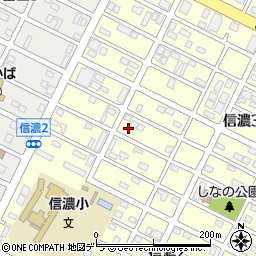 北海道千歳市信濃3丁目23-7周辺の地図
