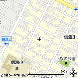 北海道千歳市信濃3丁目23-12周辺の地図
