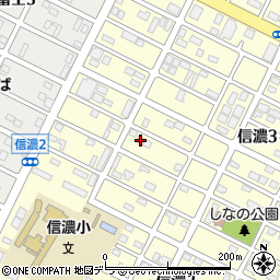 北海道千歳市信濃3丁目23-11周辺の地図