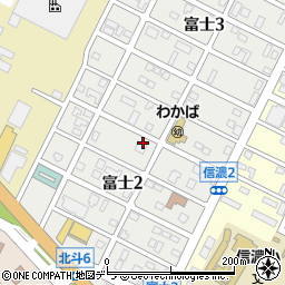 北海道千歳市富士2丁目周辺の地図