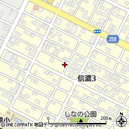 北海道千歳市信濃3丁目25-17周辺の地図