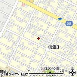 北海道千歳市信濃3丁目25-16周辺の地図