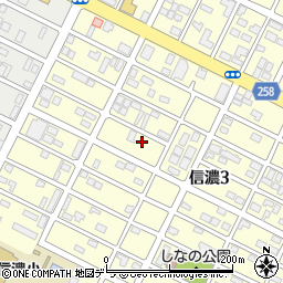 北海道千歳市信濃3丁目25-14周辺の地図