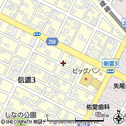 北海道千歳市信濃3丁目6-7周辺の地図