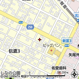 北海道千歳市信濃3丁目6-4周辺の地図