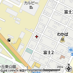 北海道千歳市富士2丁目13周辺の地図