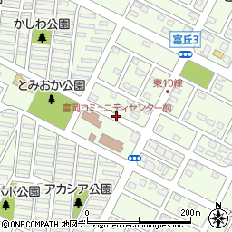 富岡コミュニティセンター前周辺の地図