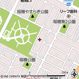 北海道千歳市稲穂周辺の地図