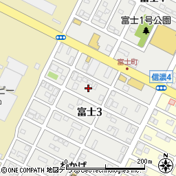 北海道千歳市富士3丁目7周辺の地図
