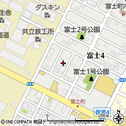 北海道千歳市富士4丁目16周辺の地図