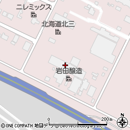 岩田醸造株式会社　千歳工場周辺の地図